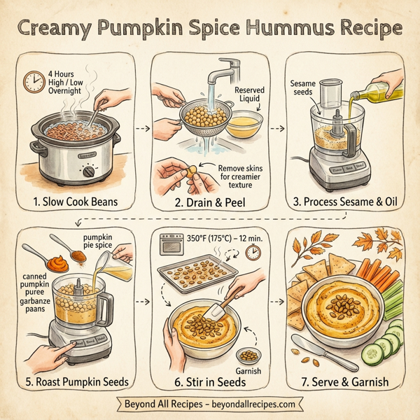 Creamy Pumpkin Spice Hummus instructions