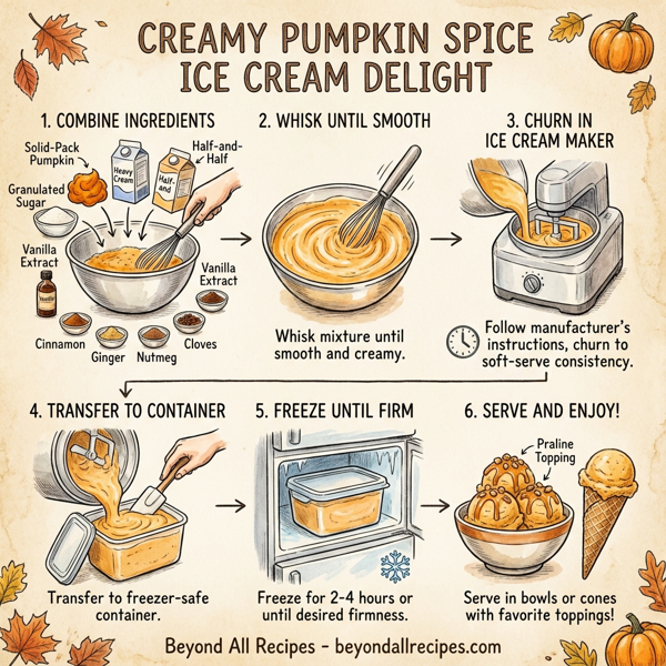 Creamy Pumpkin Spice Ice Cream Delight instructions