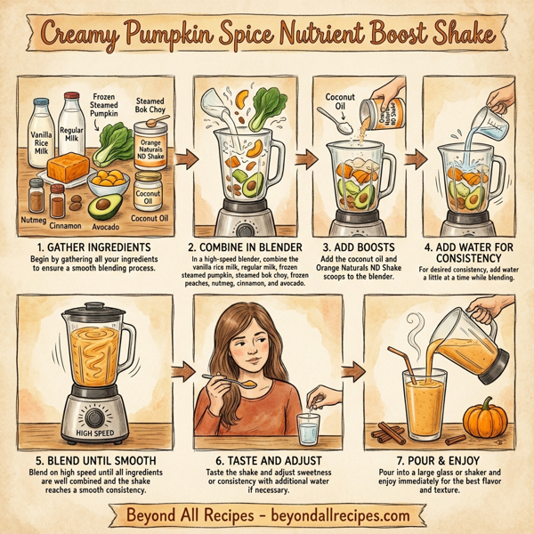 Creamy Pumpkin Spice Nutrient Boost Shake instructions