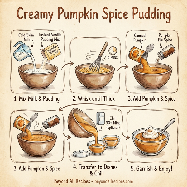 Creamy Pumpkin Spice Pudding instructions