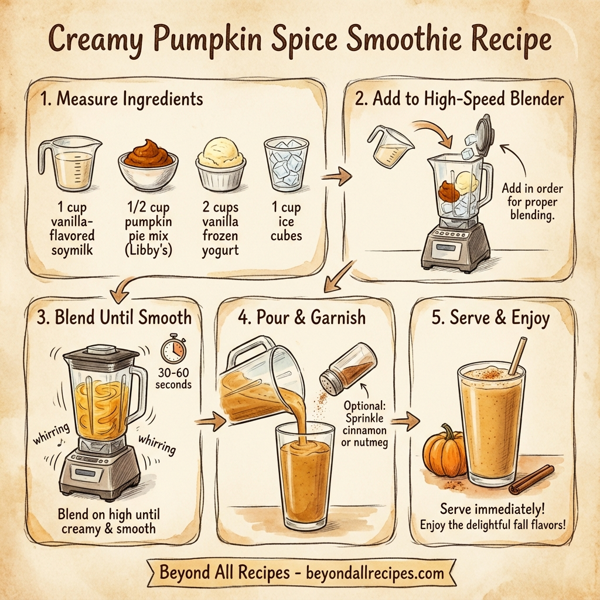 Creamy Pumpkin Spice Smoothie instructions