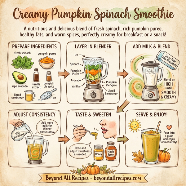 Creamy Pumpkin Spinach Smoothie instructions