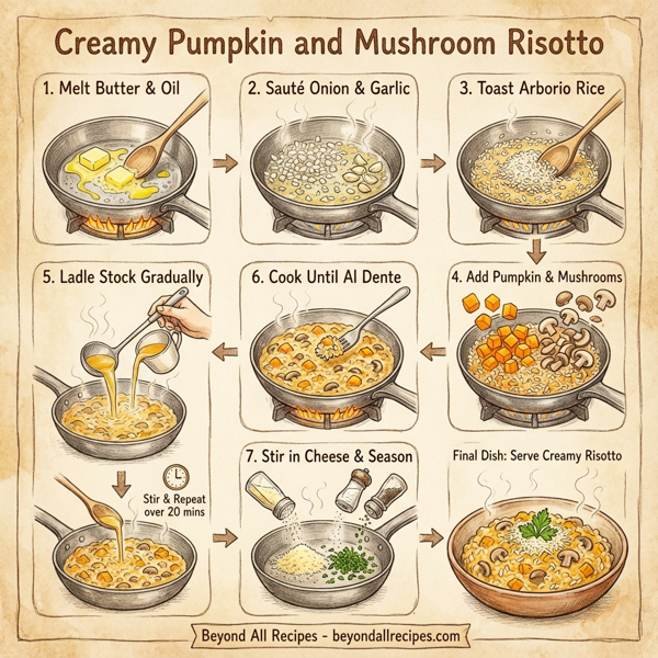 Creamy Pumpkin and Mushroom Risotto instructions