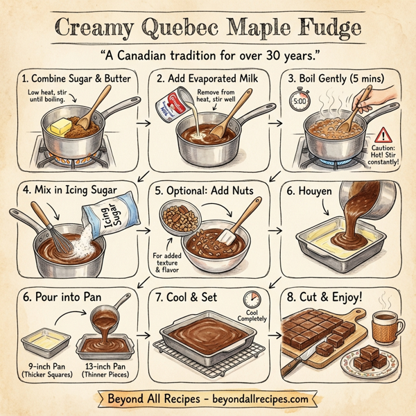 Creamy Quebec Maple Fudge instructions