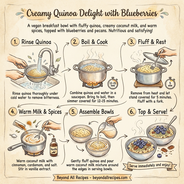 Creamy Quinoa Delight with Blueberries instructions