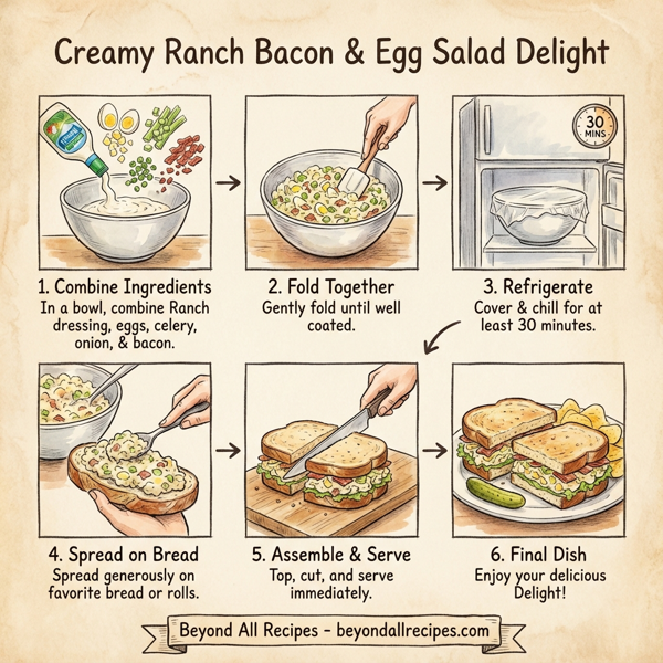 Creamy Ranch Bacon & Egg Salad Delight instructions