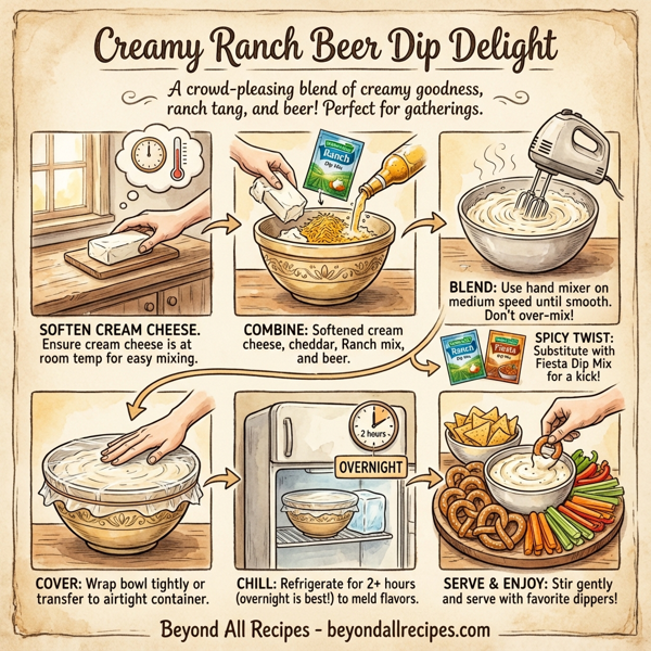 Creamy Ranch Beer Dip Delight instructions