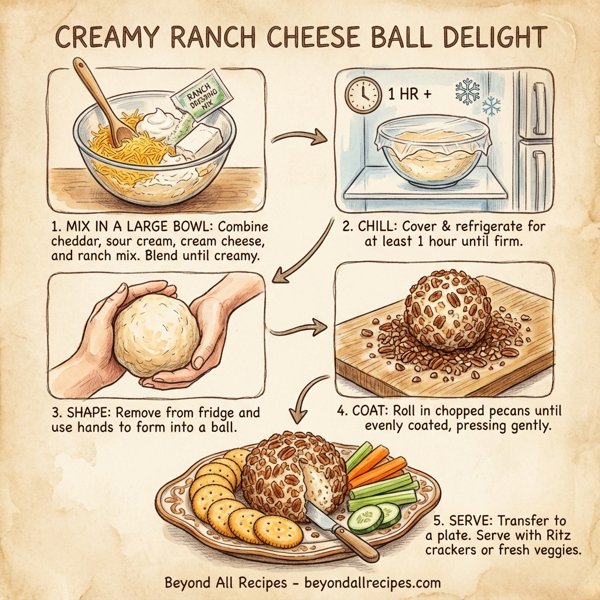 Creamy Ranch Cheese Ball Delight instructions