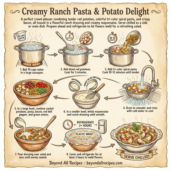 Creamy Ranch Pasta & Potato Delight instructions