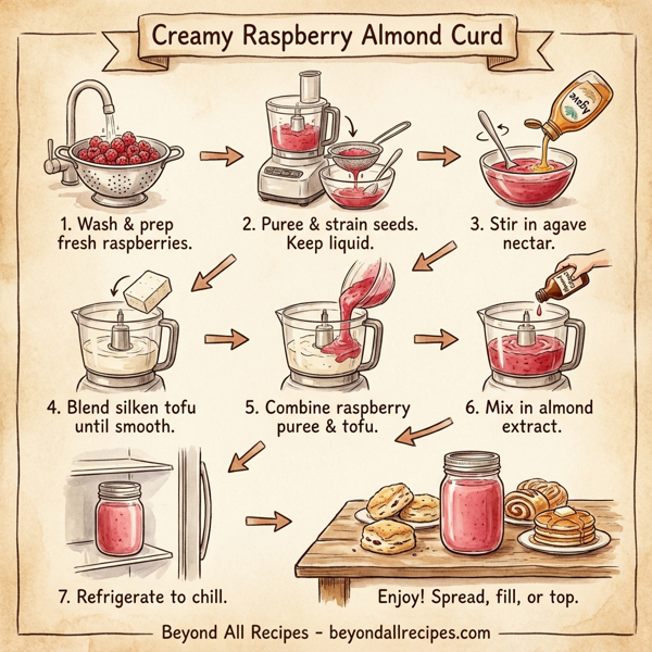 Creamy Raspberry Almond Curd instructions