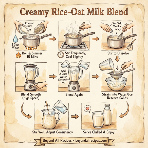 Creamy Rice-Oat Milk Blend instructions