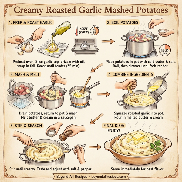 Creamy Roasted Garlic Mashed Potatoes instructions