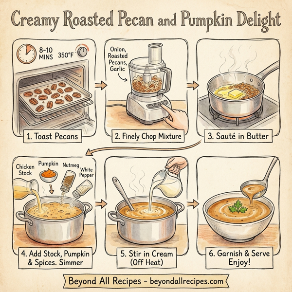 Creamy Roasted Pecan and Pumpkin Delight instructions