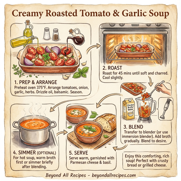Creamy Roasted Tomato & Garlic Soup instructions