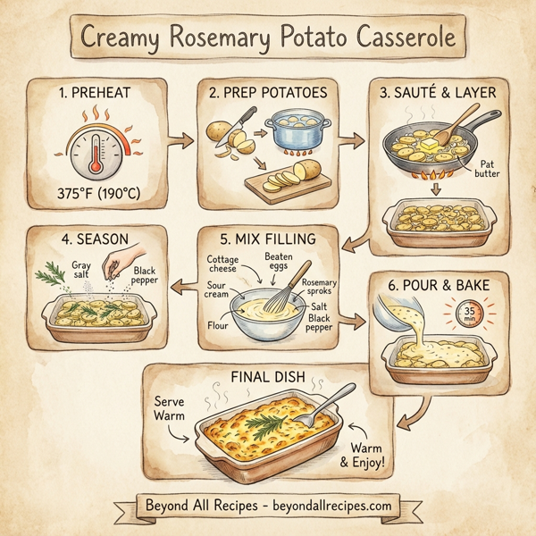 Creamy Rosemary Potato Casserole instructions