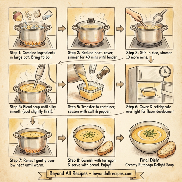 Creamy Rutabaga Delight Soup instructions