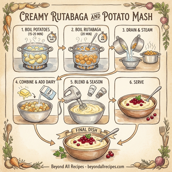 Creamy Rutabaga and Potato Mash instructions