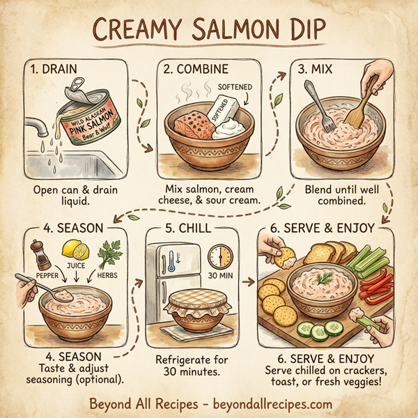 Creamy Salmon Dip instructions