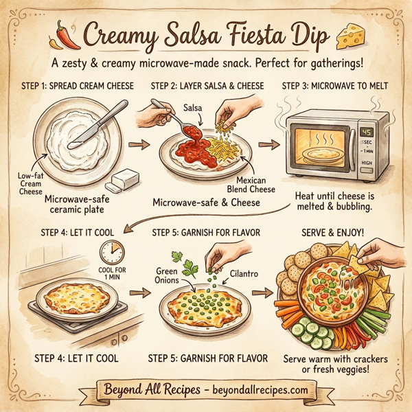 Creamy Salsa Fiesta Dip instructions