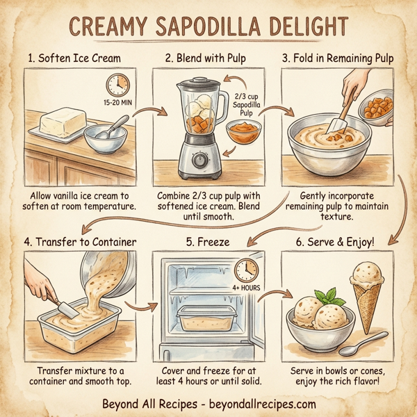 Creamy Sapodilla Delight instructions