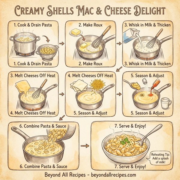 Creamy Shells Mac & Cheese Delight instructions