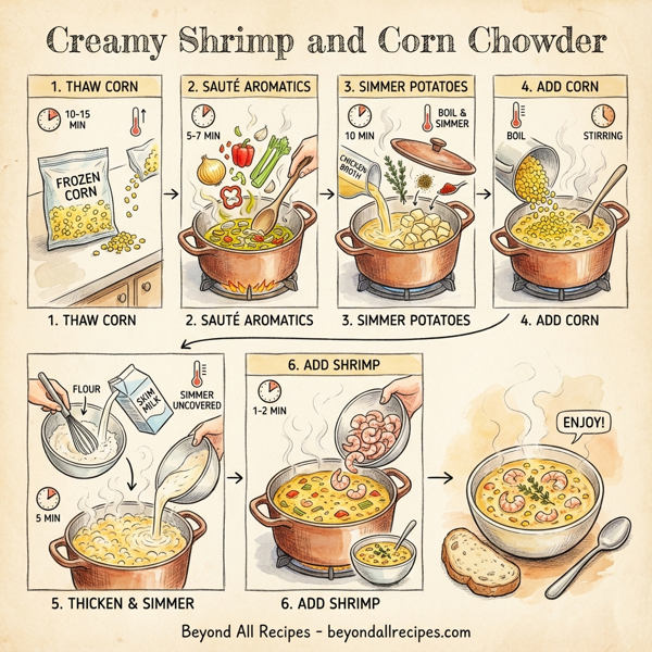 Creamy Shrimp and Corn Chowder instructions