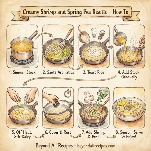 Creamy Shrimp and Spring Pea Risotto instructions