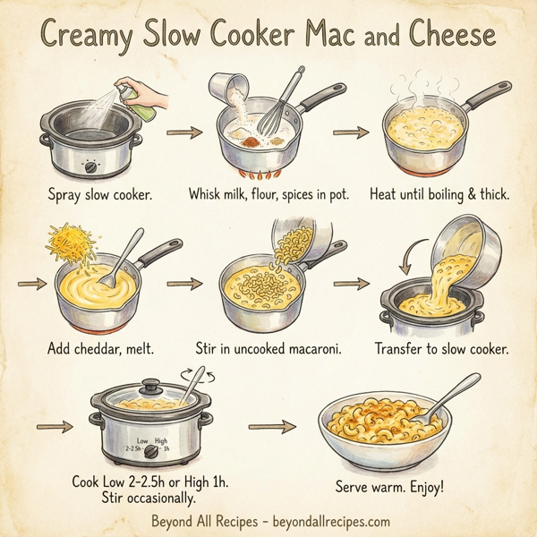 Creamy Slow Cooker Mac and Cheese instructions