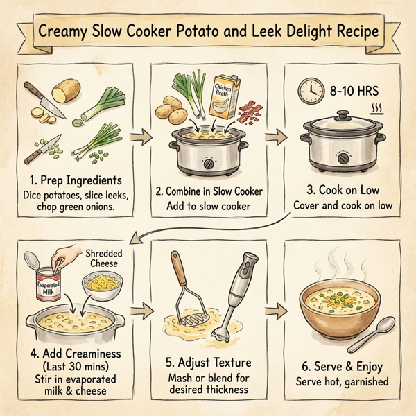 Creamy Slow Cooker Potato and Leek Delight instructions