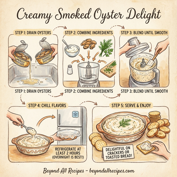 Creamy Smoked Oyster Delight instructions