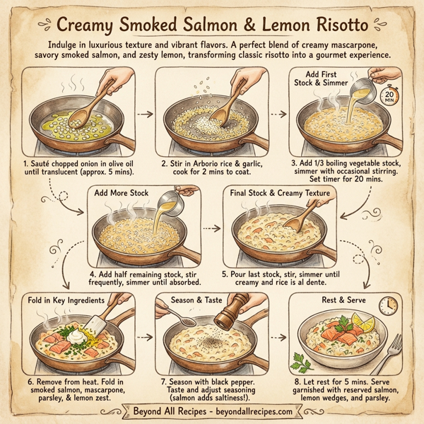 Creamy Smoked Salmon & Lemon Risotto instructions