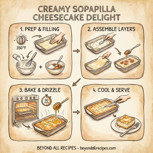 Creamy Sopapilla Cheesecake Delight instructions