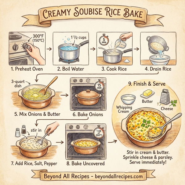 Creamy Soubise Rice Bake instructions