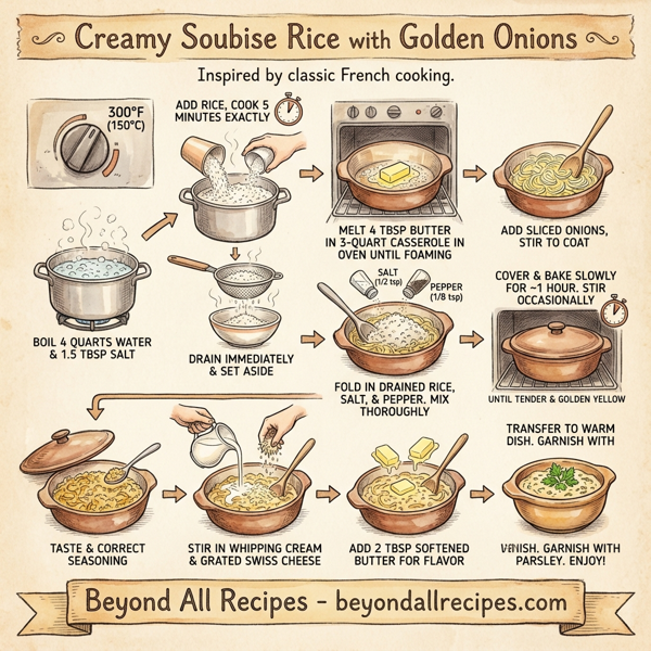 Creamy Soubise Rice with Golden Onions instructions