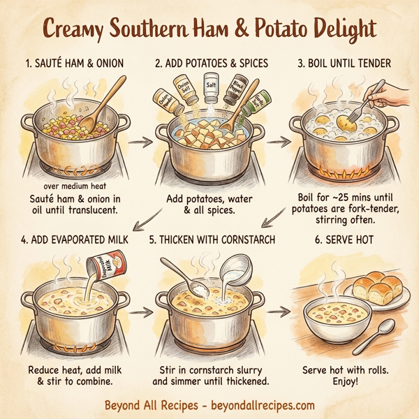 Creamy Southern Ham & Potato Delight instructions