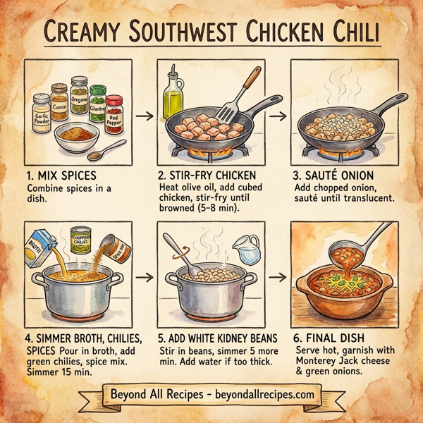 Creamy Southwest Chicken Chili instructions