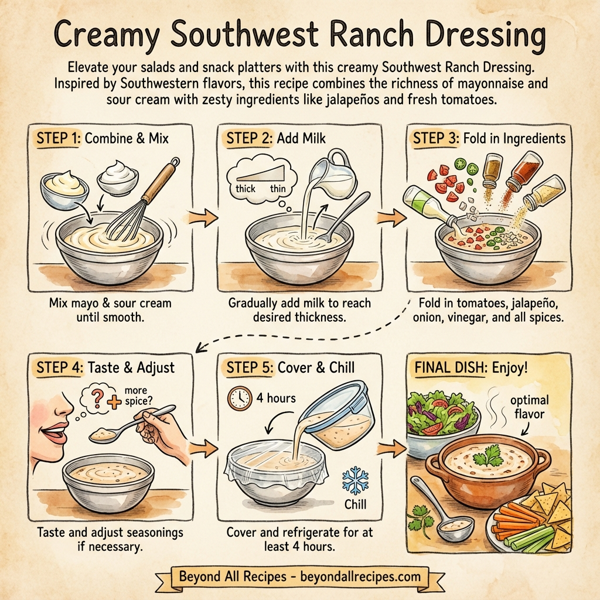 Creamy Southwest Ranch Dressing instructions
