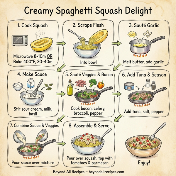 Creamy Spaghetti Squash Delight instructions