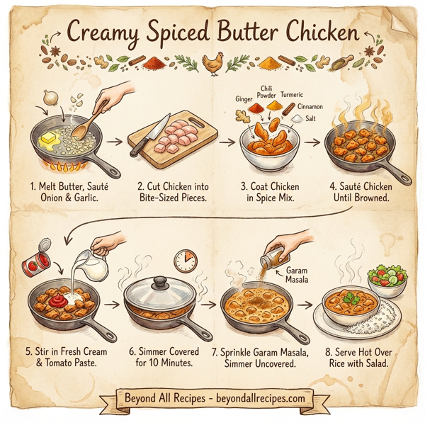 Creamy Spiced Butter Chicken instructions