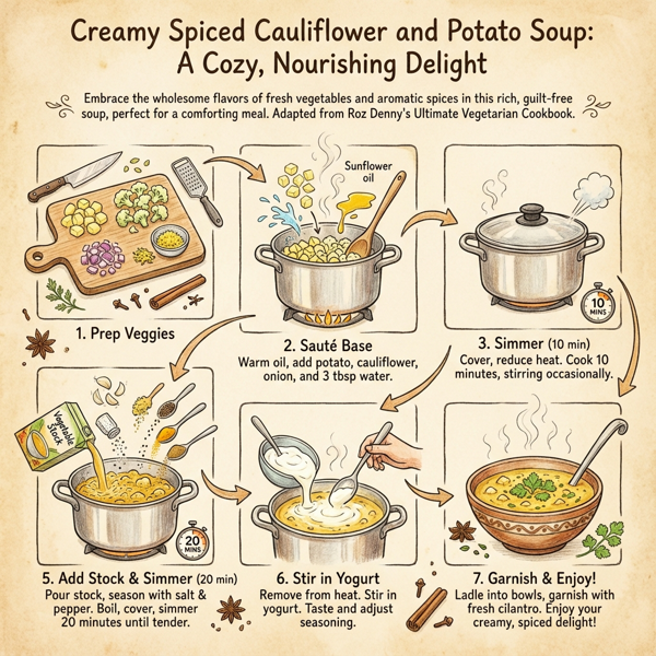 Creamy Spiced Cauliflower and Potato Soup instructions