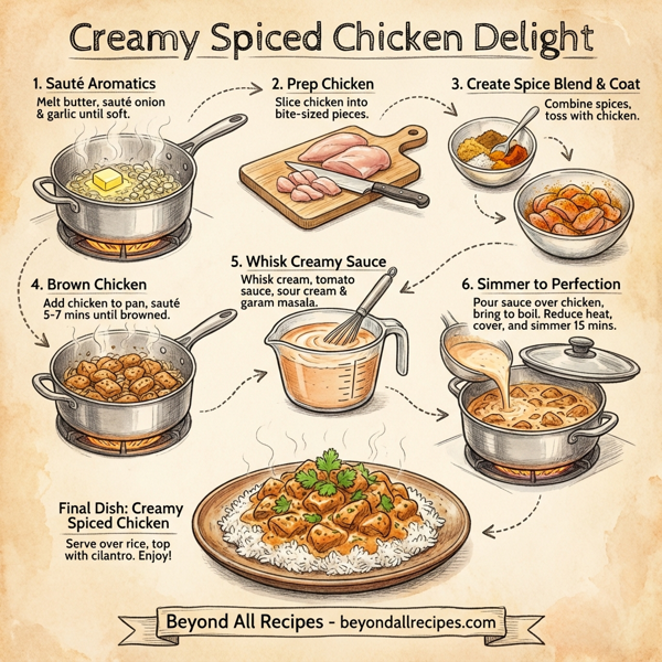 Creamy Spiced Chicken Delight instructions