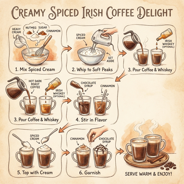 Creamy Spiced Irish Coffee Delight instructions