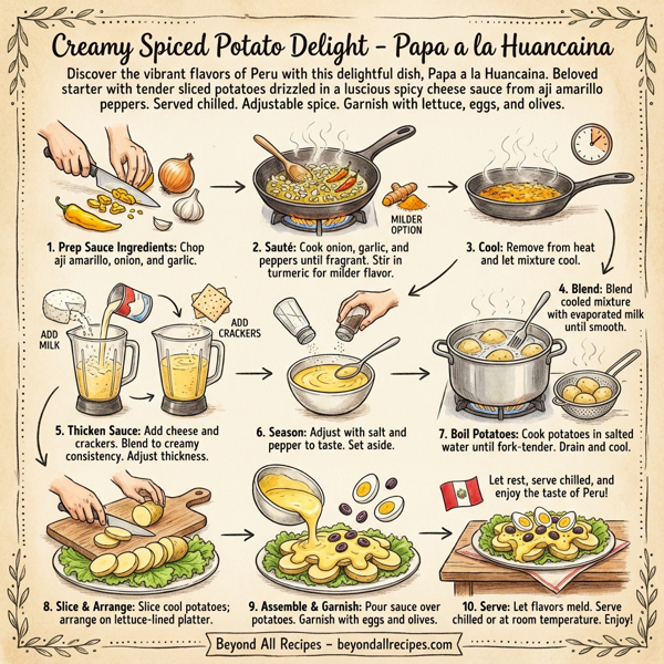 Creamy Spiced Potato Delight - Papa a la Huancaina instructions