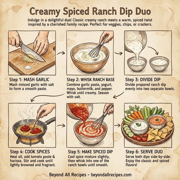 Creamy Spiced Ranch Dip Duo instructions