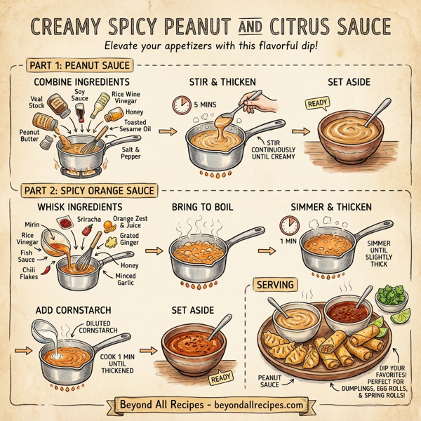 Creamy Spicy Peanut and Citrus Sauce instructions