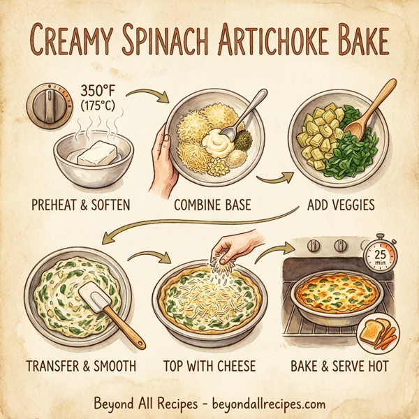 Creamy Spinach Artichoke Bake instructions