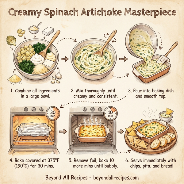Creamy Spinach Artichoke Masterpiece instructions