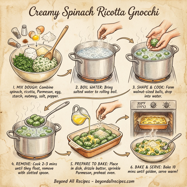 Creamy Spinach Ricotta Gnocchi instructions
