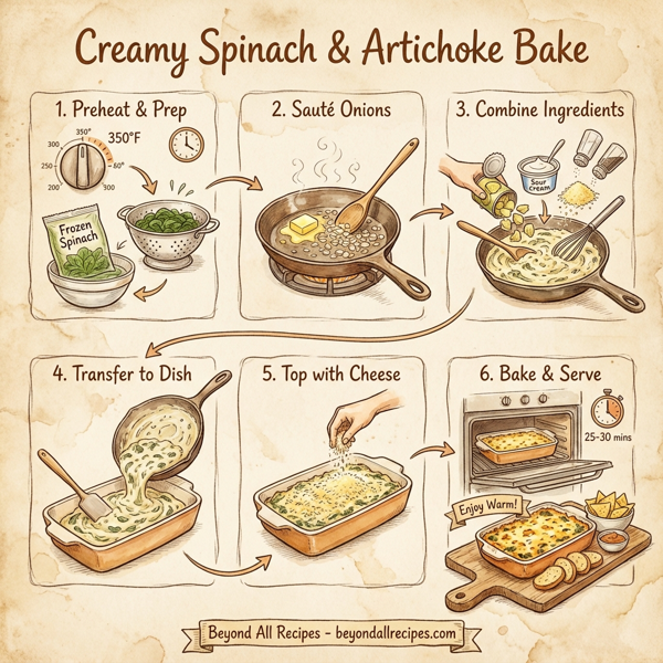 Creamy Spinach & Artichoke Bake instructions