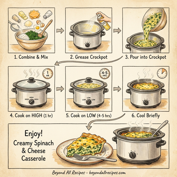 Creamy Spinach & Cheese Casserole instructions